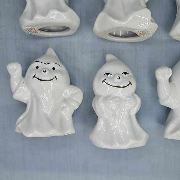 Halloween Ghost Figurines SPOOKY SCARIES Hand Painted/Sculpted Porcelain VTG '92 - Picture 4 of 16